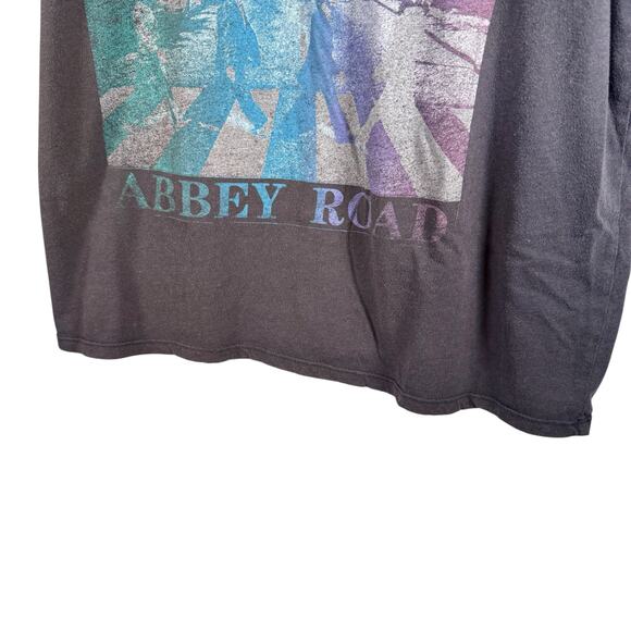3/$20 The Beatles Women's Large Black Pastel Gradiant Abbey Road S/S Shirt - Picture 8 of 8